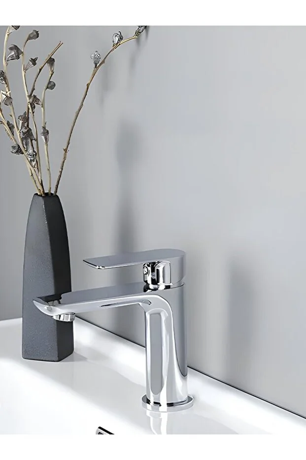 Banyo Lavabo Bataryası Krom Renk Modern Tasarım 